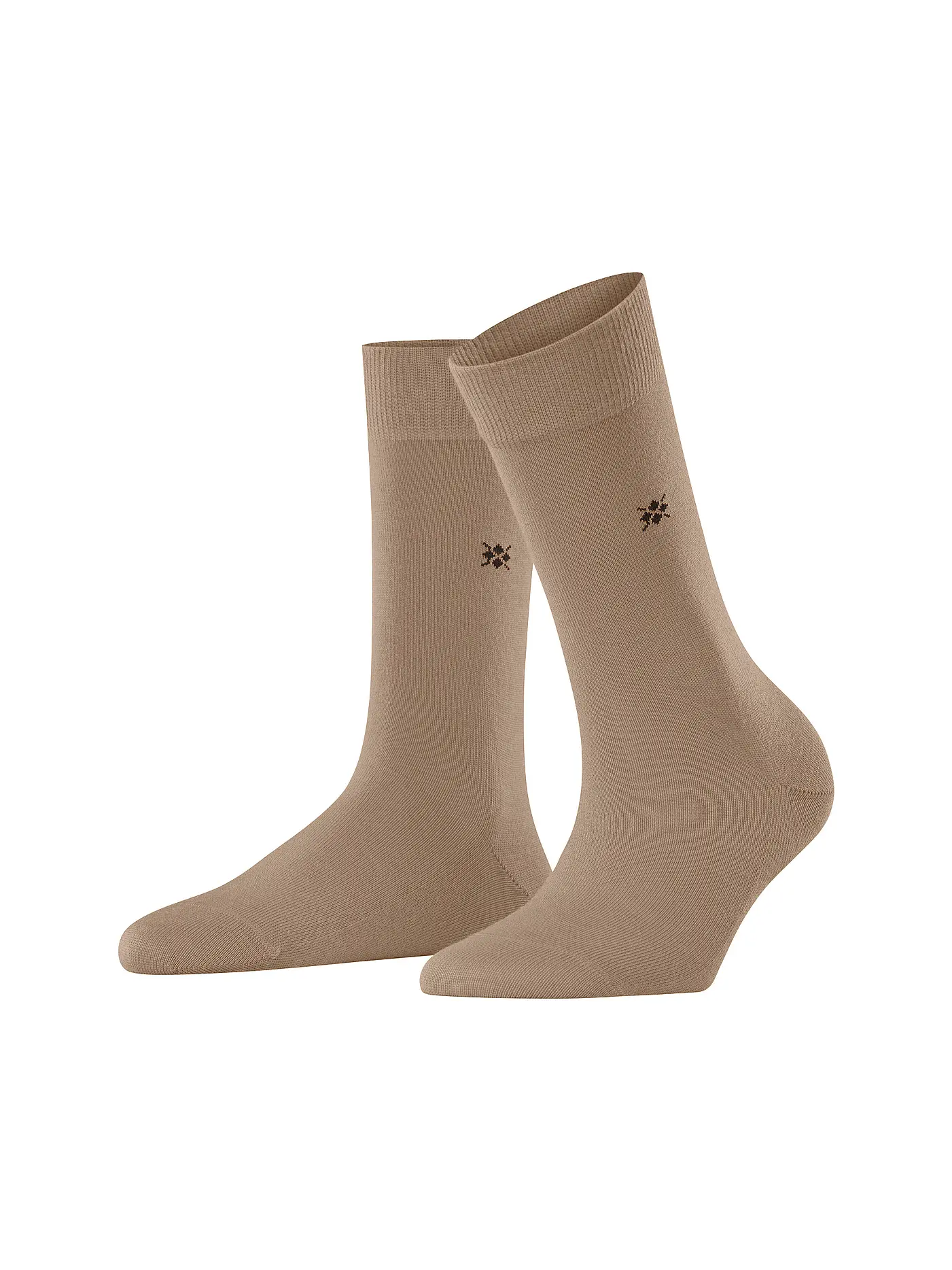 BURLINGTON | Damen Socken BLOOMSBURY 36-41 light grey | camel